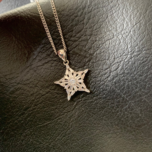Star Necklace Pure Silver