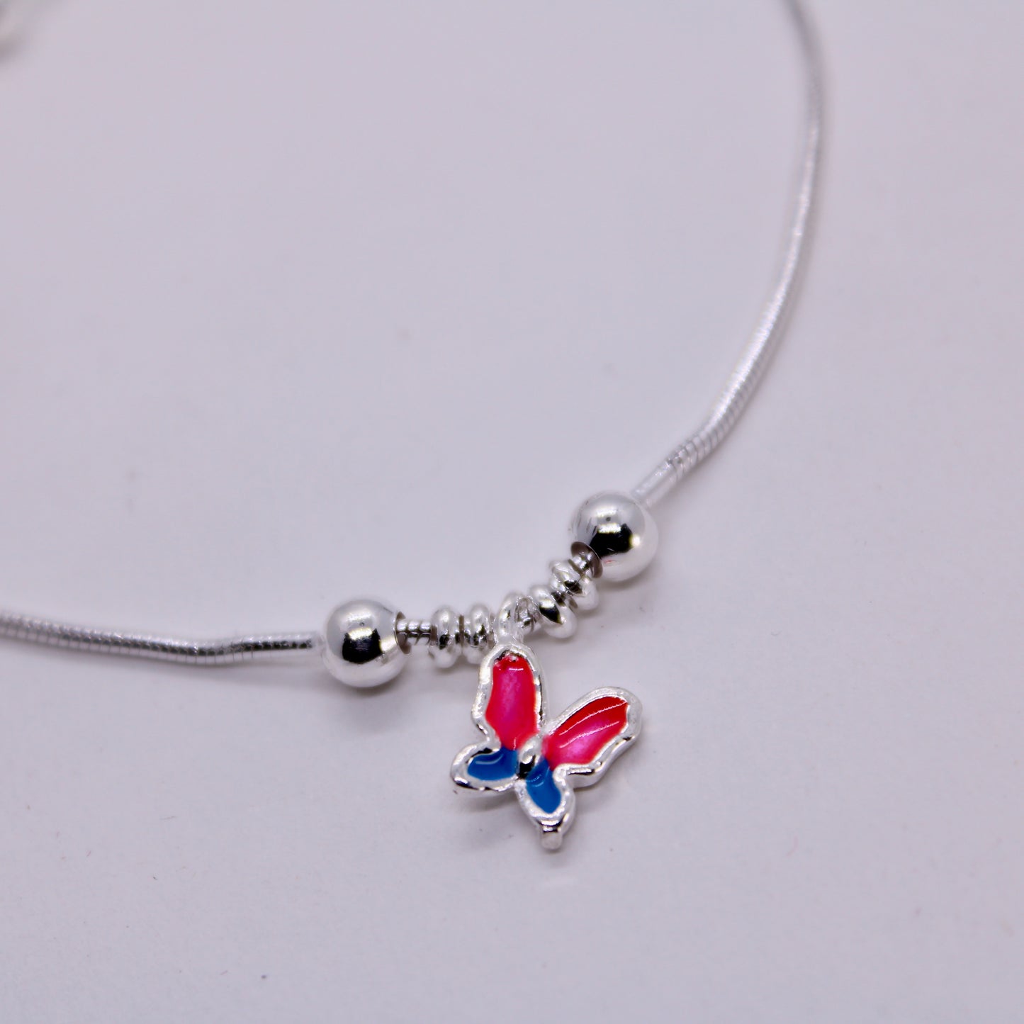 Butterfly Pure Silver Bracelet