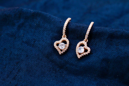 Heart Sterling Silver Tops Rose Gold