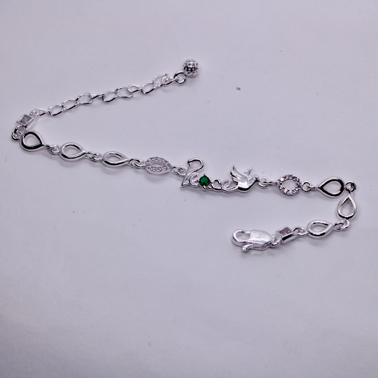 Peace Bracelet Of Pure Silver