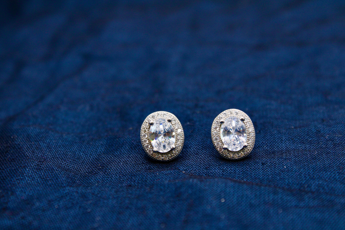 Premium Solitaire Diamond Silver Earring