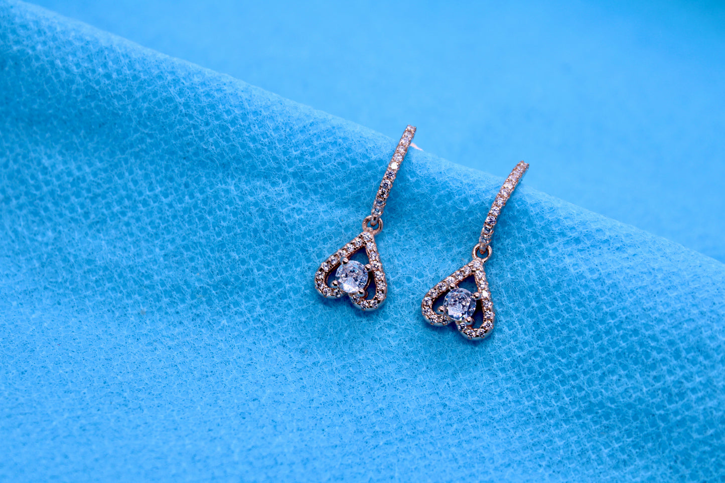 Heart Shape Tops Sterling Silver Rose Gold