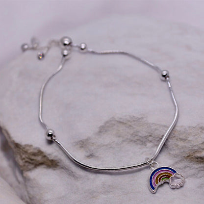 Rainbow Bracelet Of Pure Silver
