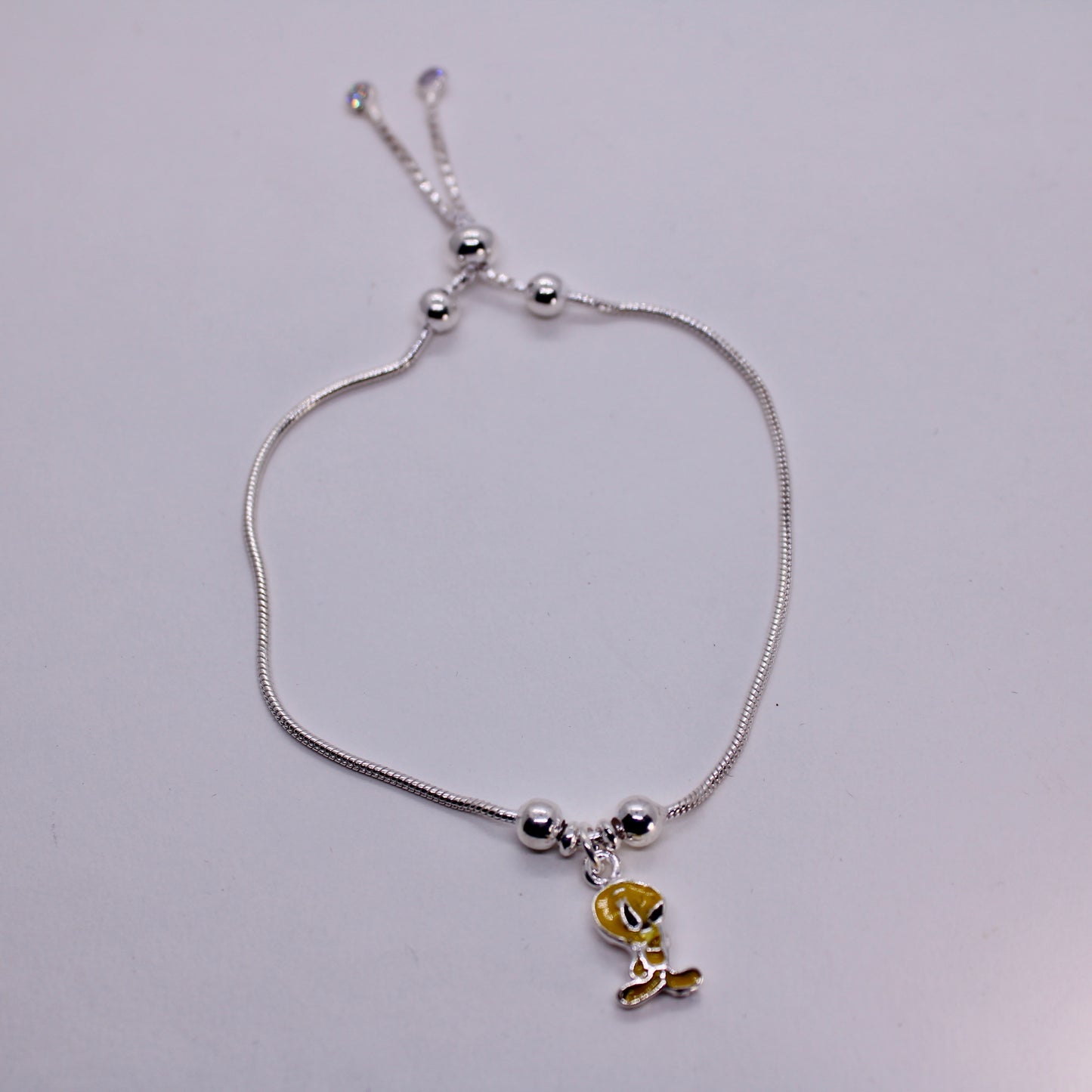 Duck Bracelet of pure silver