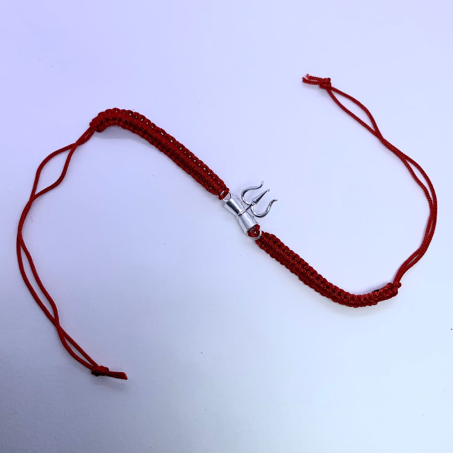Trishul Sterling Silver Rakhi - Silver Jewelery 925