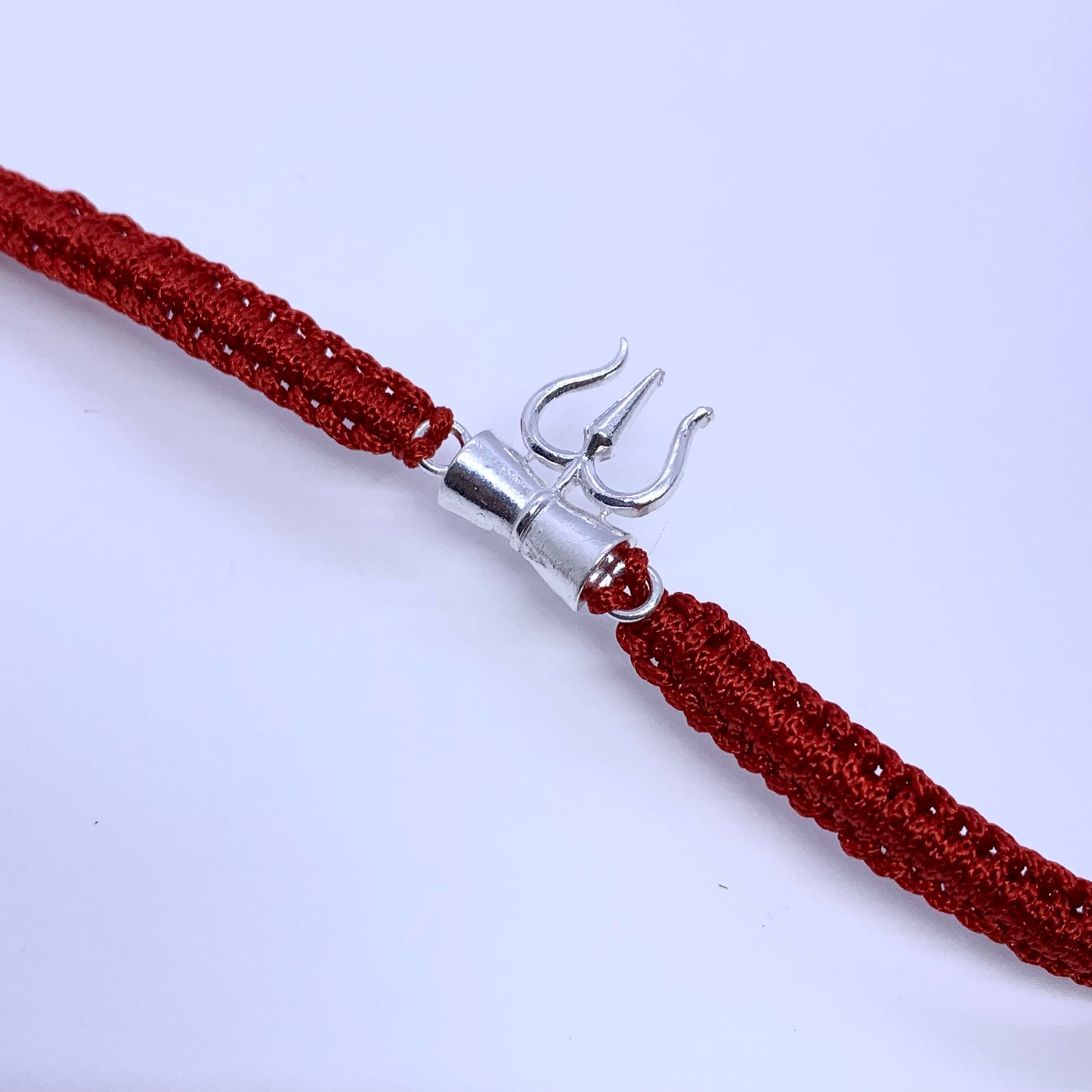 Trishul Sterling Silver Rakhi - Silver Jewelery 925