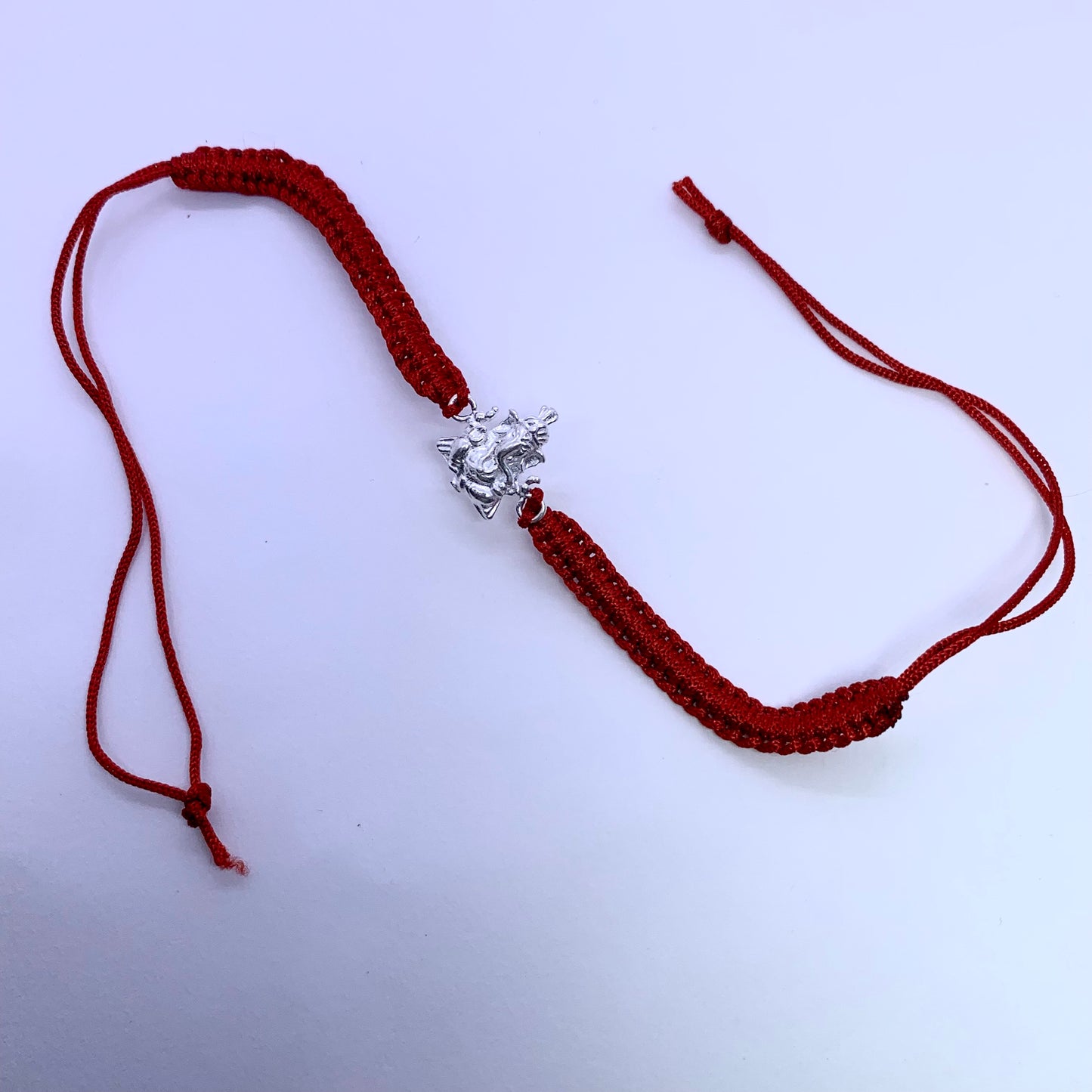 Ganesha Sterling Silver Rakhi - Silver Jewelery 925