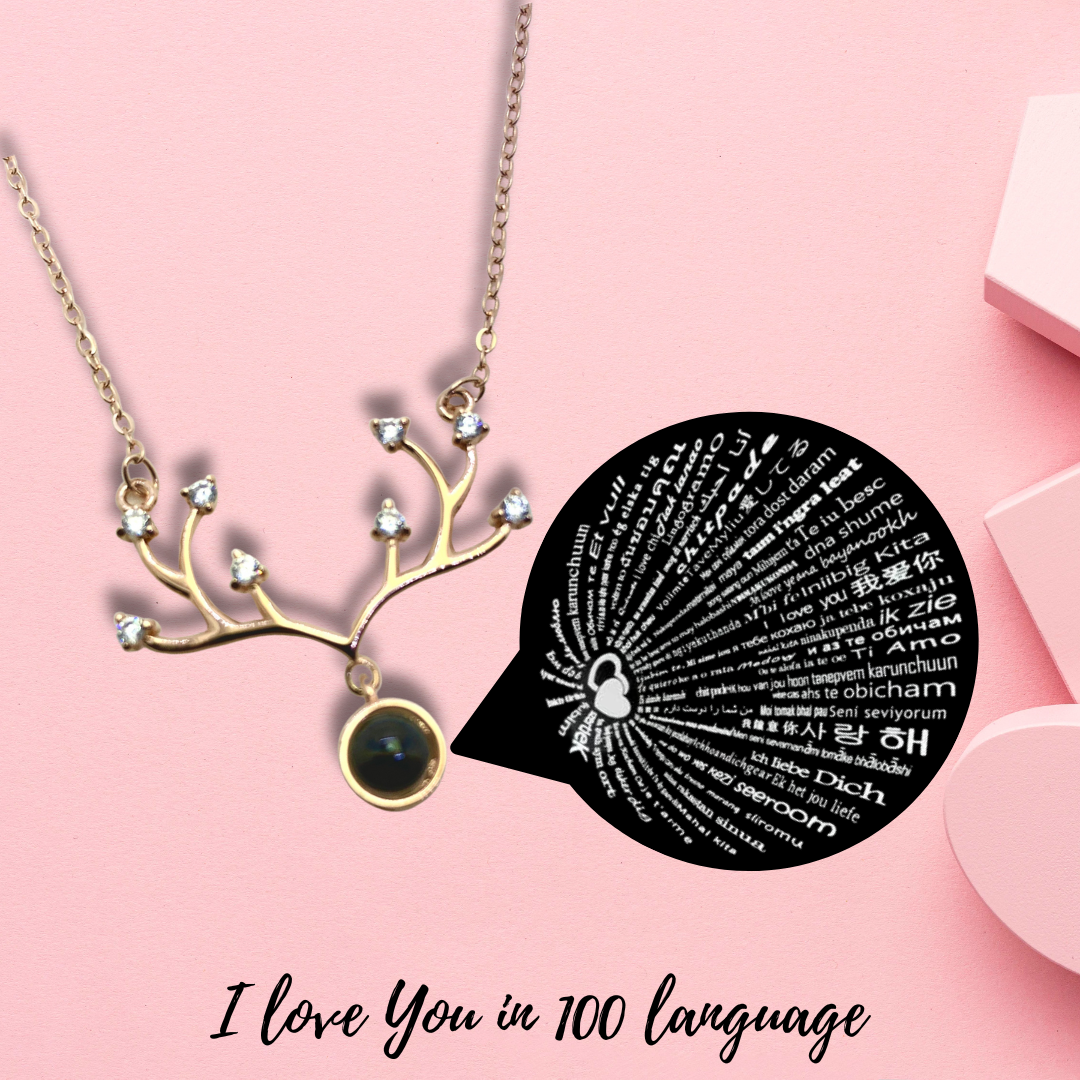 Dear Pendant Necklace Pure Silver - Silver Jewelery 925