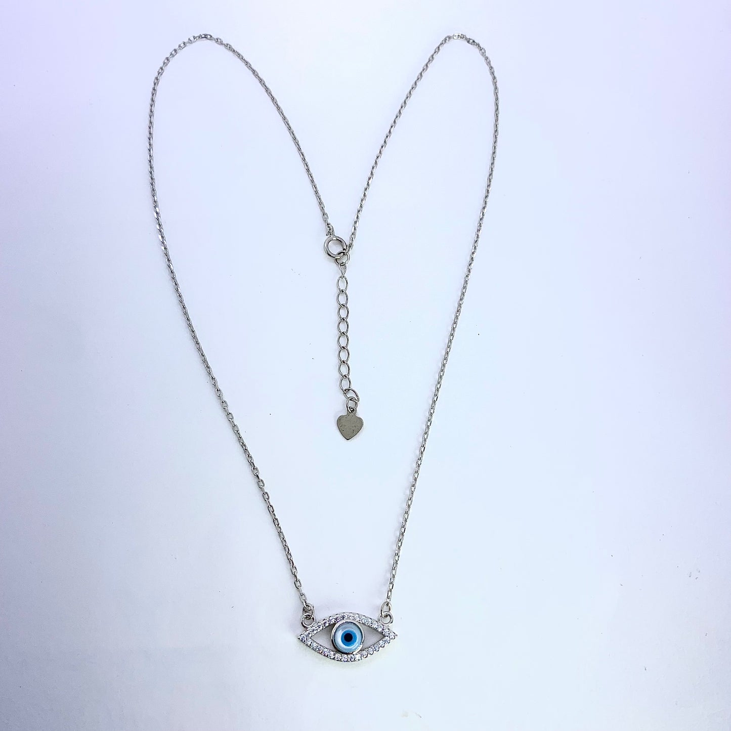 Evil Eye Necklace - Silver Jewelery 925