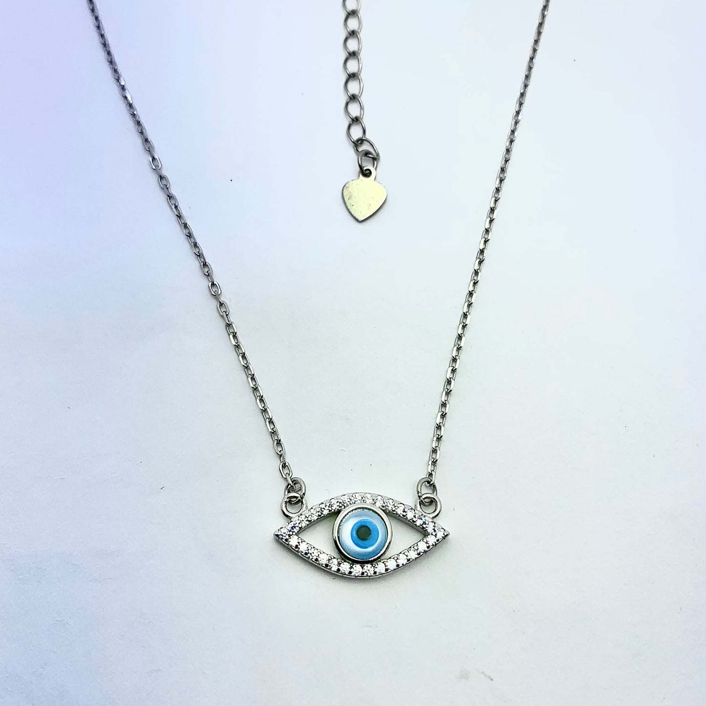 Evil Eye Necklace - Silver Jewelery 925
