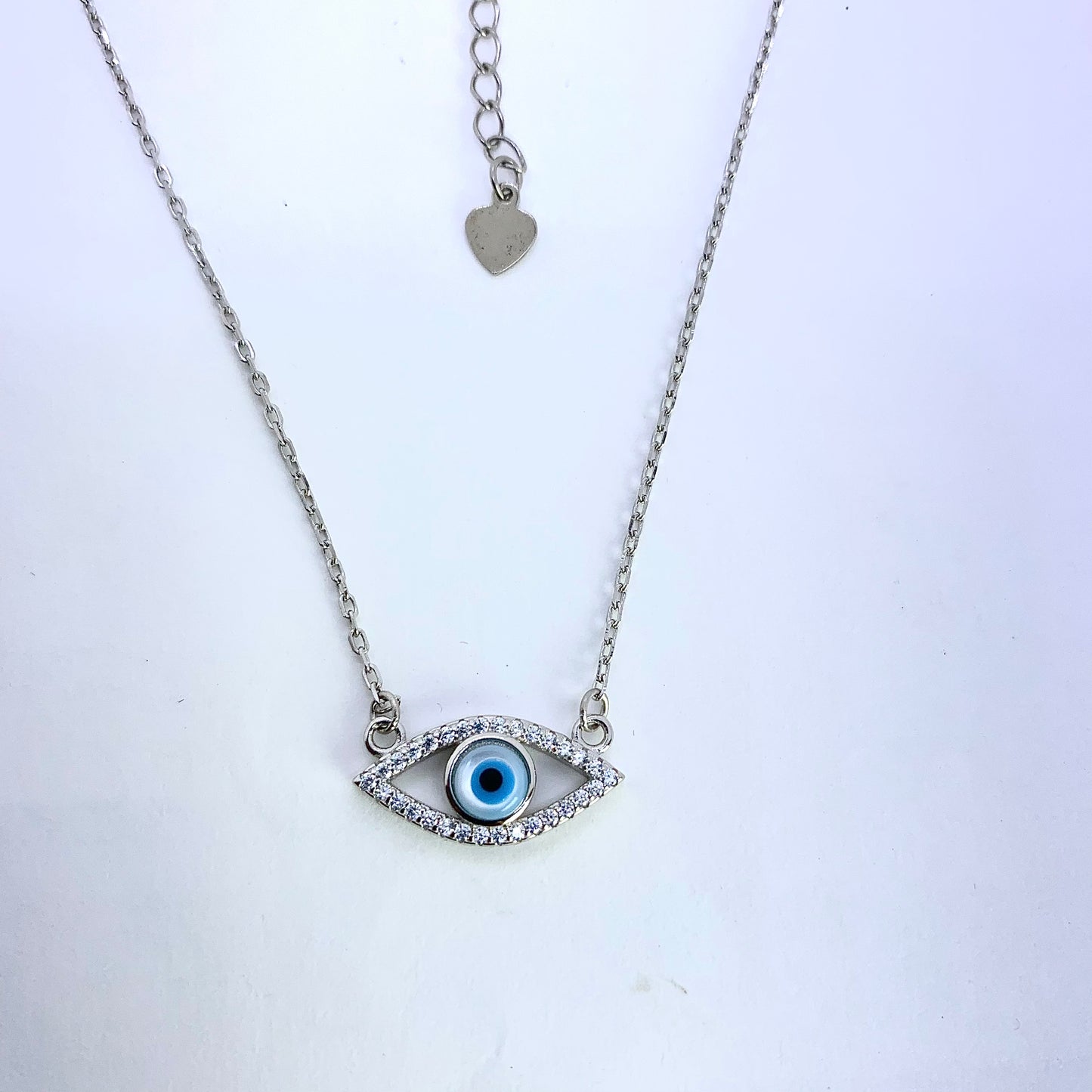 Evil Eye Necklace - Silver Jewelery 925