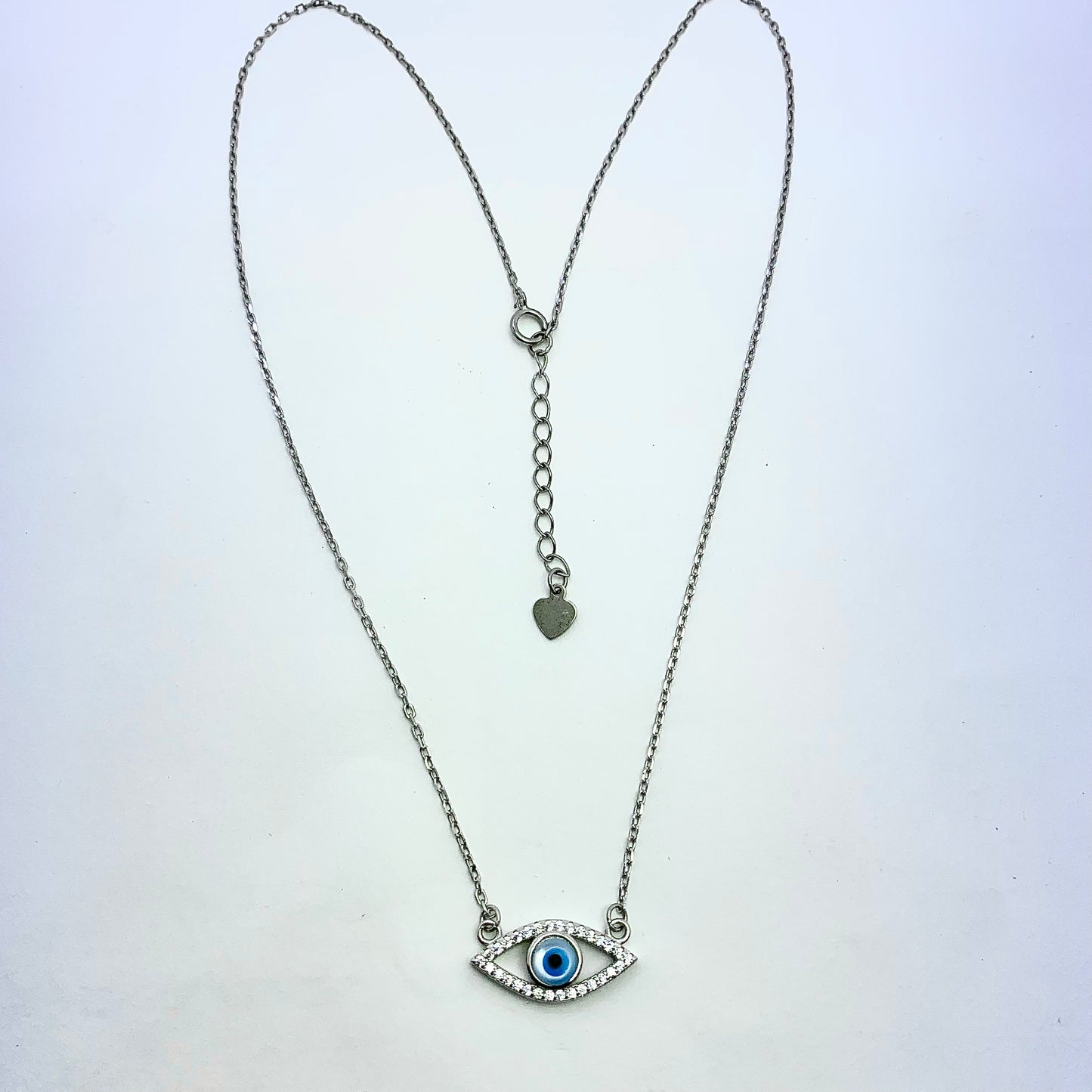 Evil Eye Necklace - Silver Jewelery 925