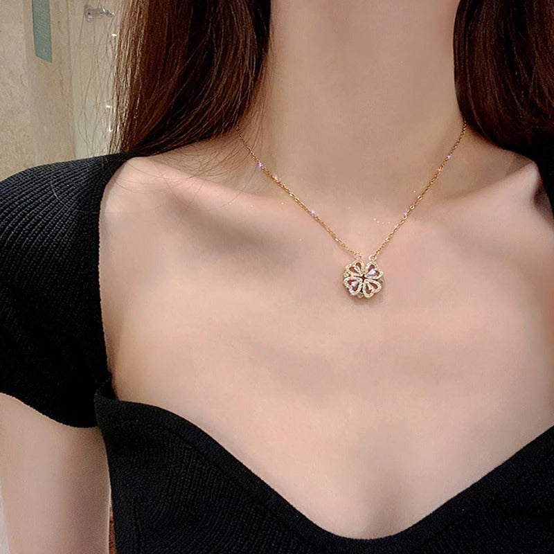 Pure Silver Magnet Necklace 2 in 1 - Silver Jewelery 925