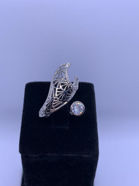 Antique Adjustable Ring 925 Sterling Silver - Silver Jewelery 925