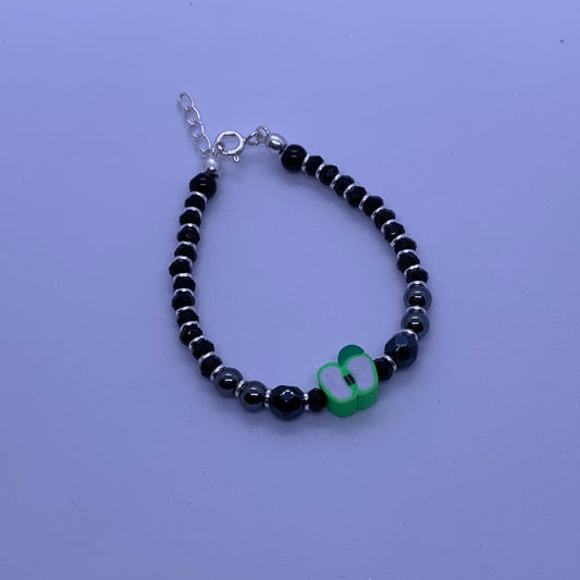 Baby Adjustable Green apple Nazariya Bracelet - Silver Jewelery 925