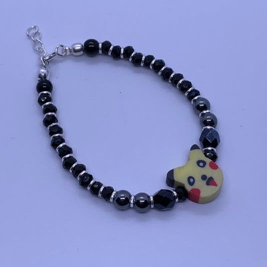 Baby Adjustable Pikachu Nazariya Bracelet - Silver Jewelery 925