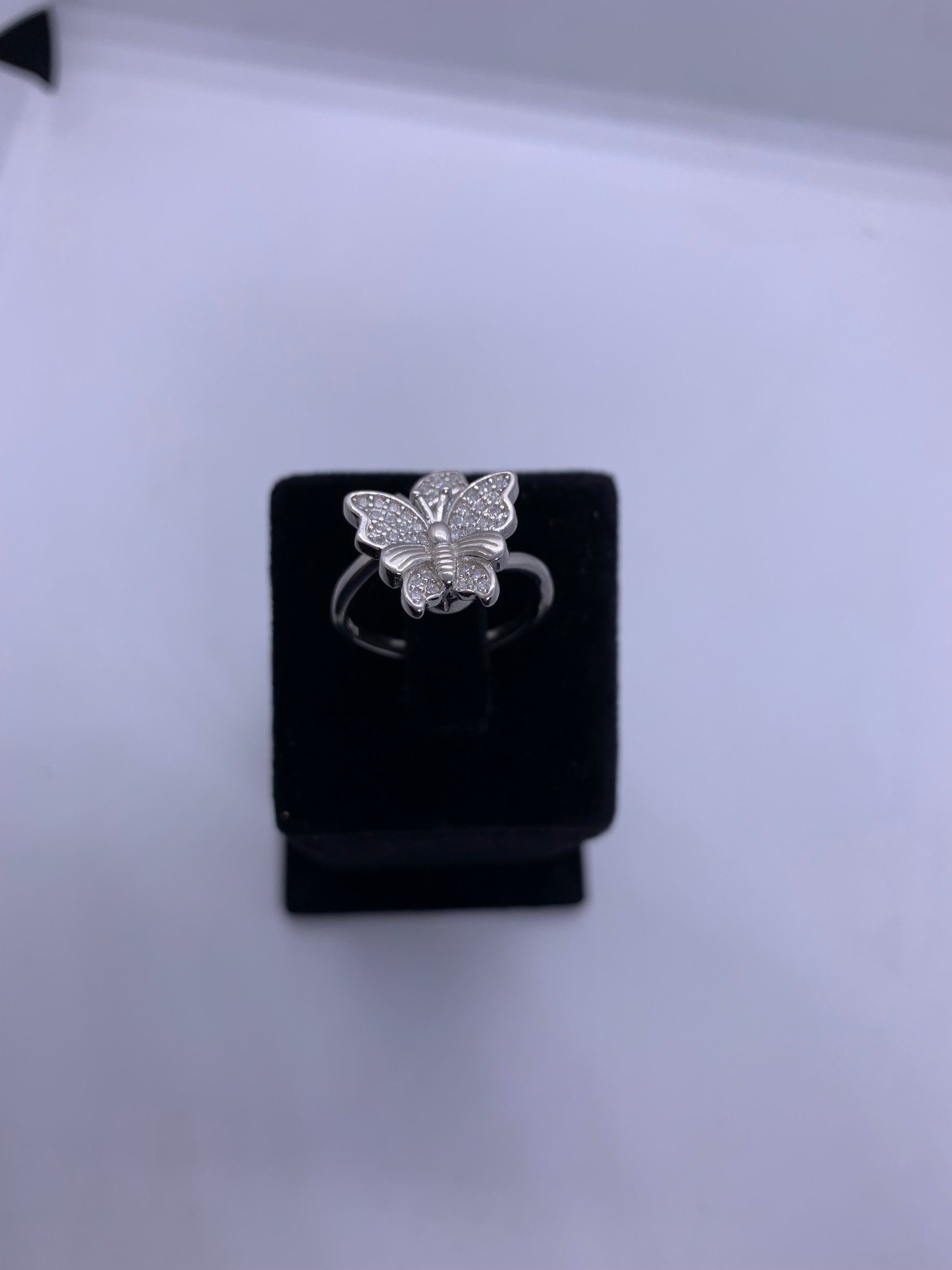 Adjustable Butterfly Ring 925 Sterling Silver - Silver Jewelery 925