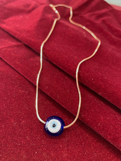 Evil Eye Adjustable Ring + Evil Eye Necklace - Silver Jewelery 925