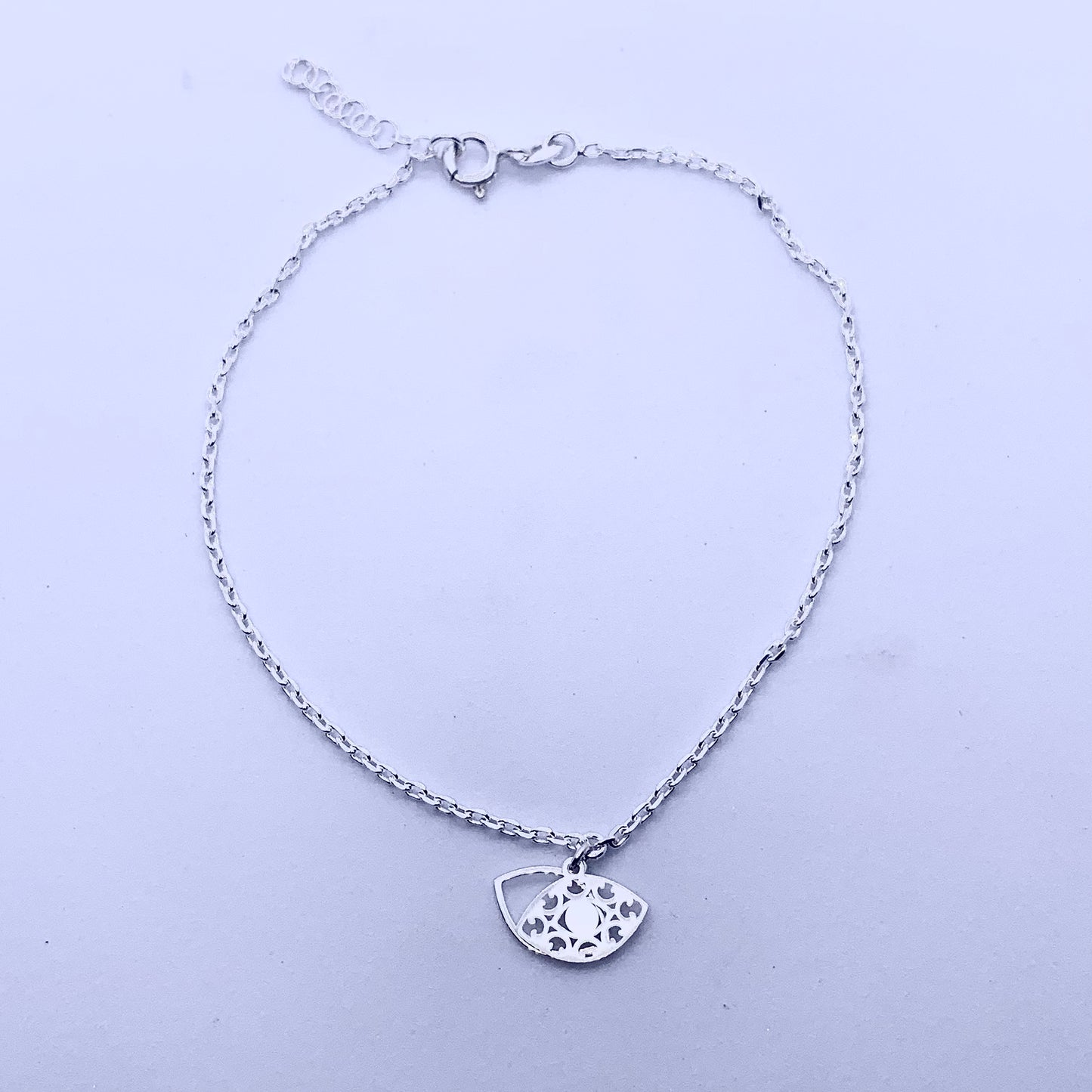 Charms Pure Silver Anklet - Silver Jewelery 925
