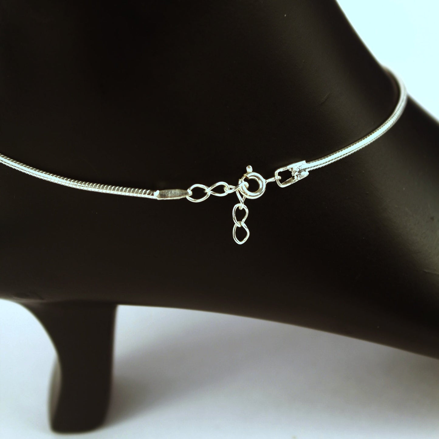 Evil Eye Pure Silver Anklet - Silver Jewelery 925