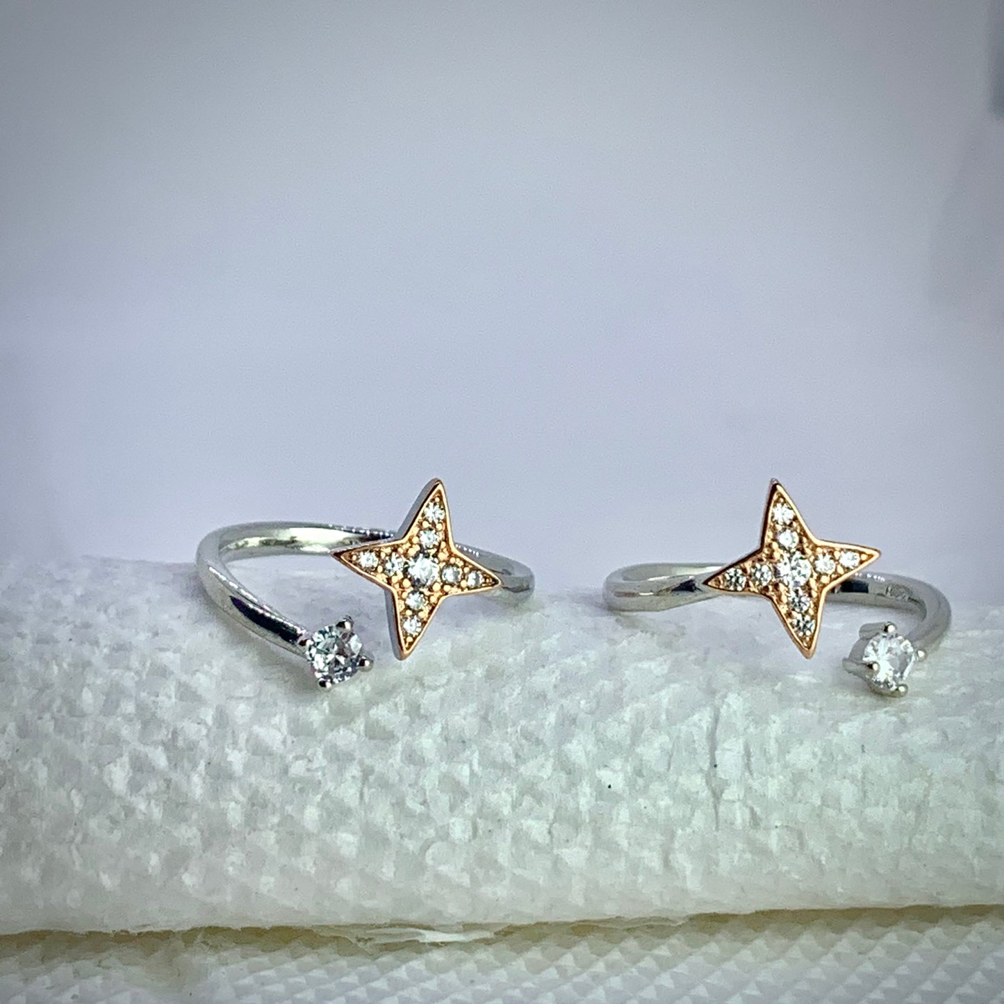 Star Toe Ring Pure Silver - Silver Jewelery 925