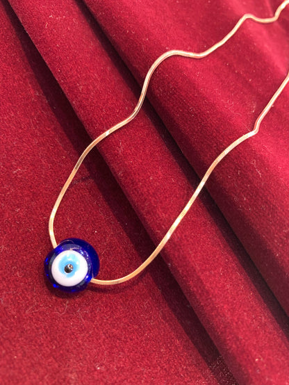 Evil Eye Adjustable Ring + Evil Eye Necklace - Silver Jewelery 925