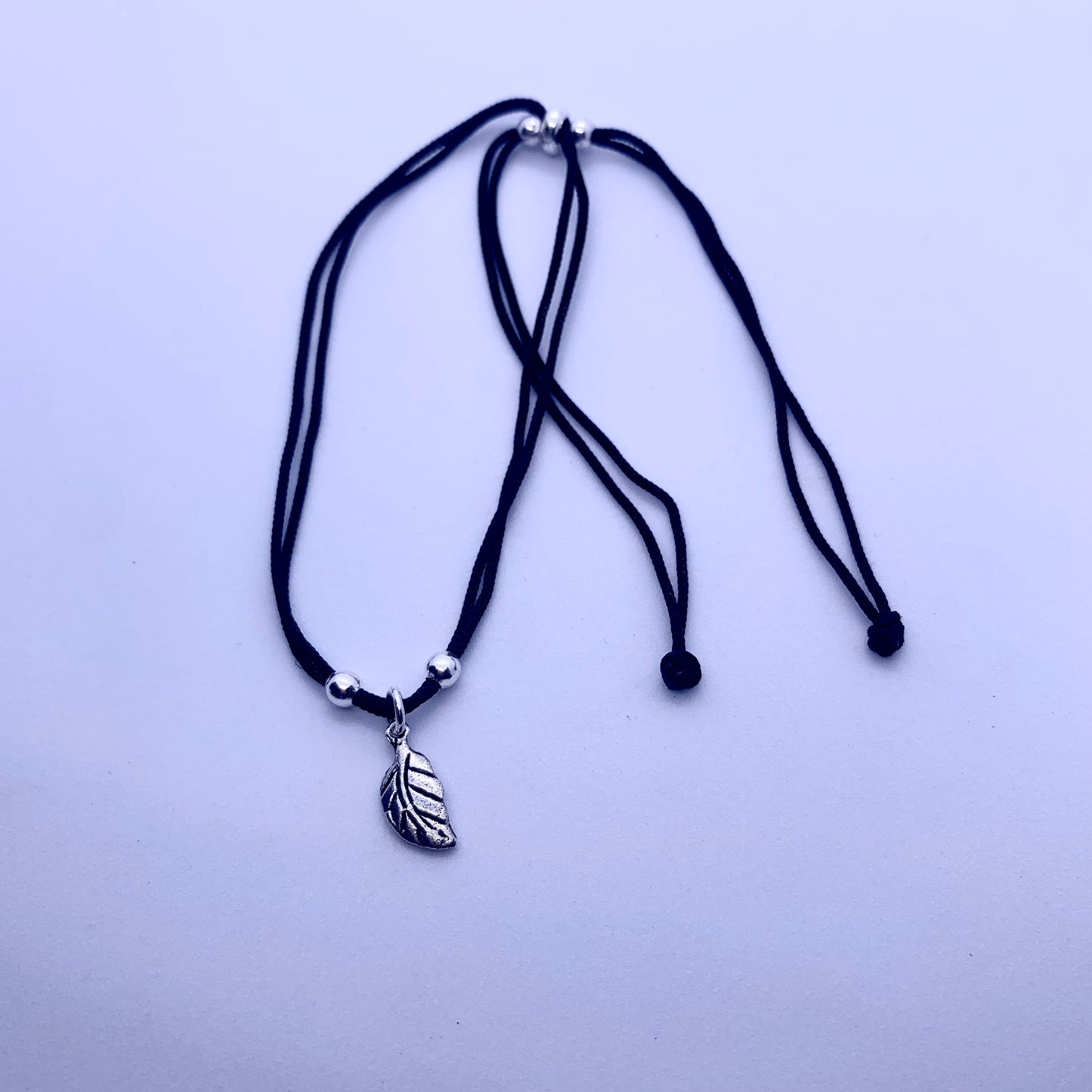 Thread leaf Pure Silver Anklet - Silver Jewelery 925
