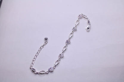 Heart Bracelet Pure Silver