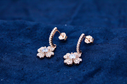 Flower Tops Diamond Sterling Silver