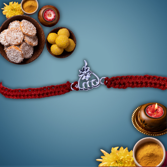 GOD Sterling Silver Rakhi - Silver Jewelery 925