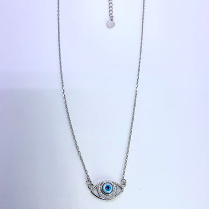 Evil Eye Necklace - Silver Jewelery 925