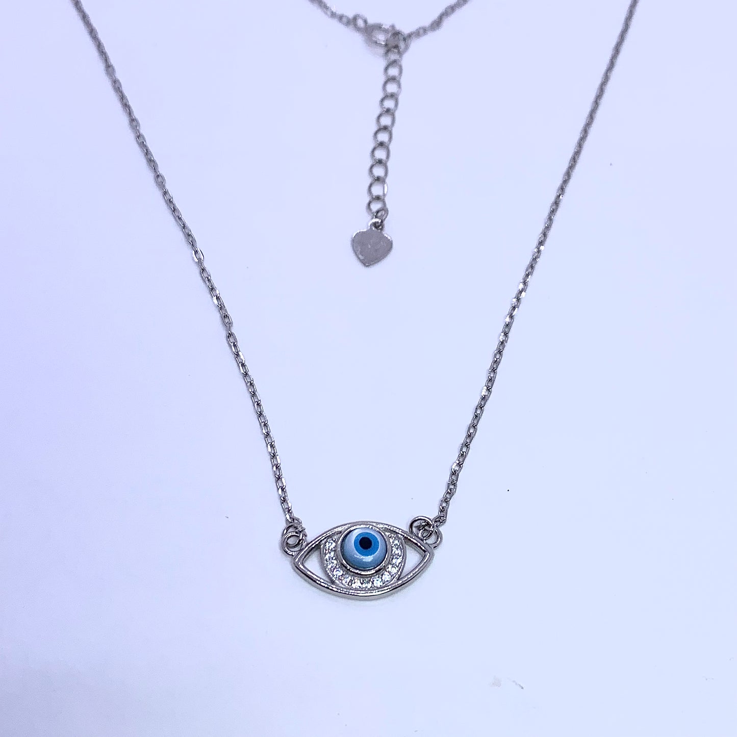 Evil Eye Necklace - Silver Jewelery 925