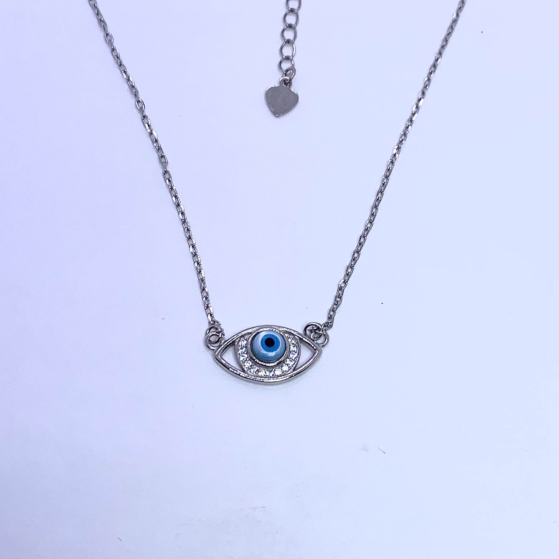 Evil Eye Necklace - Silver Jewelery 925