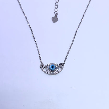 Evil Eye Necklace - Silver Jewelery 925