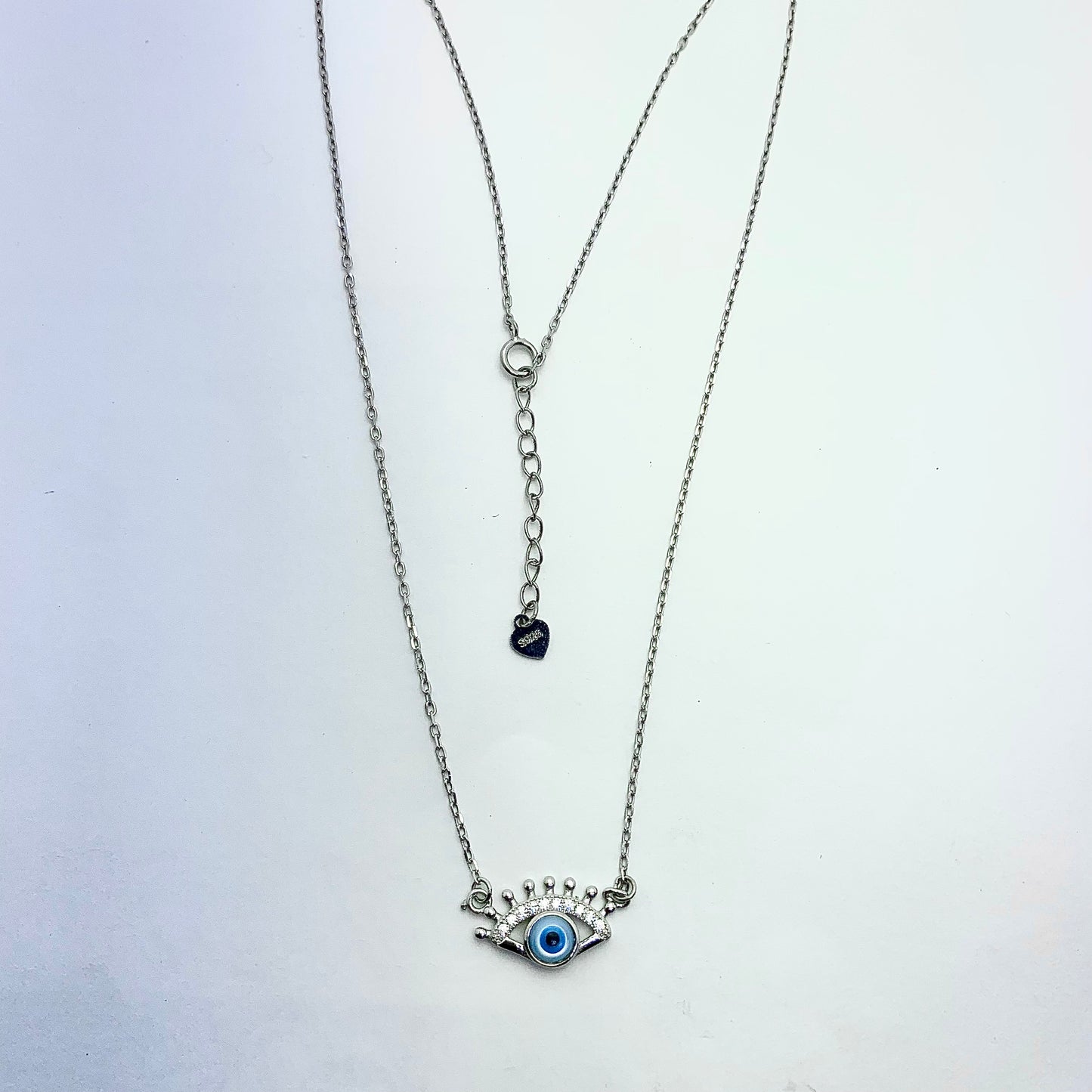 Evil Eye Necklace - Silver Jewelery 925