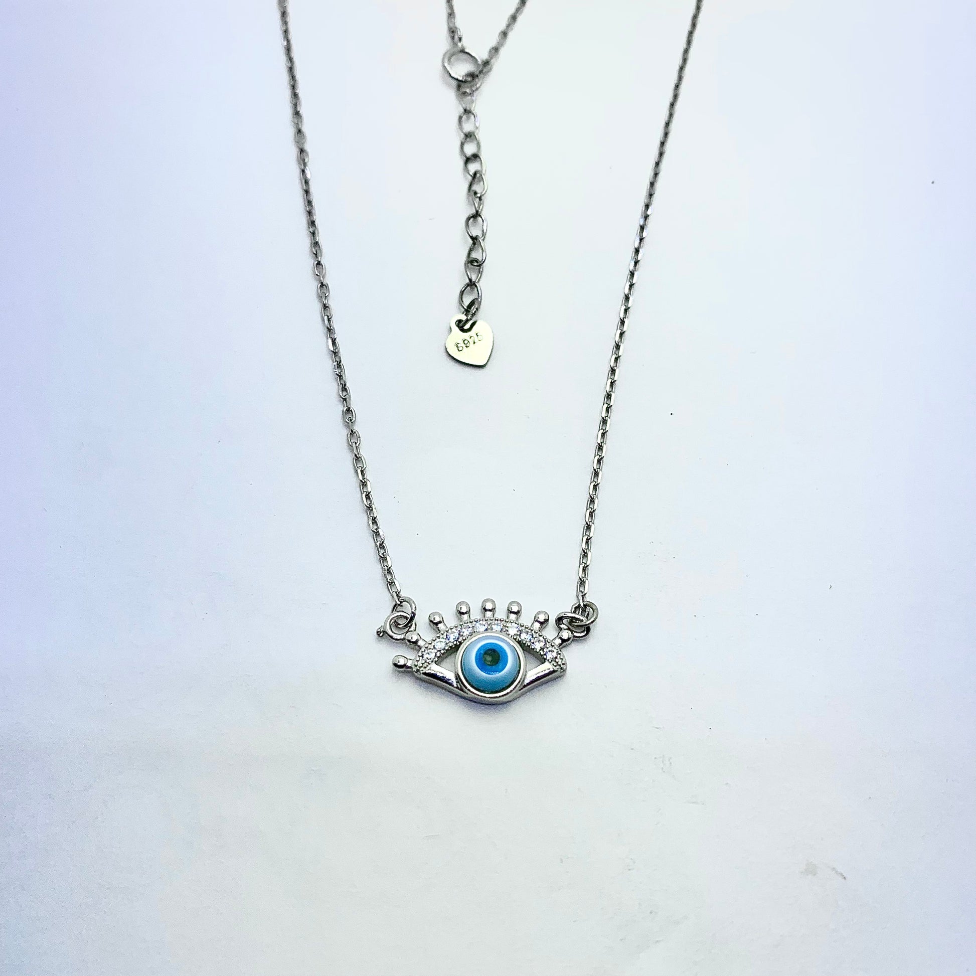 Evil Eye Necklace - Silver Jewelery 925