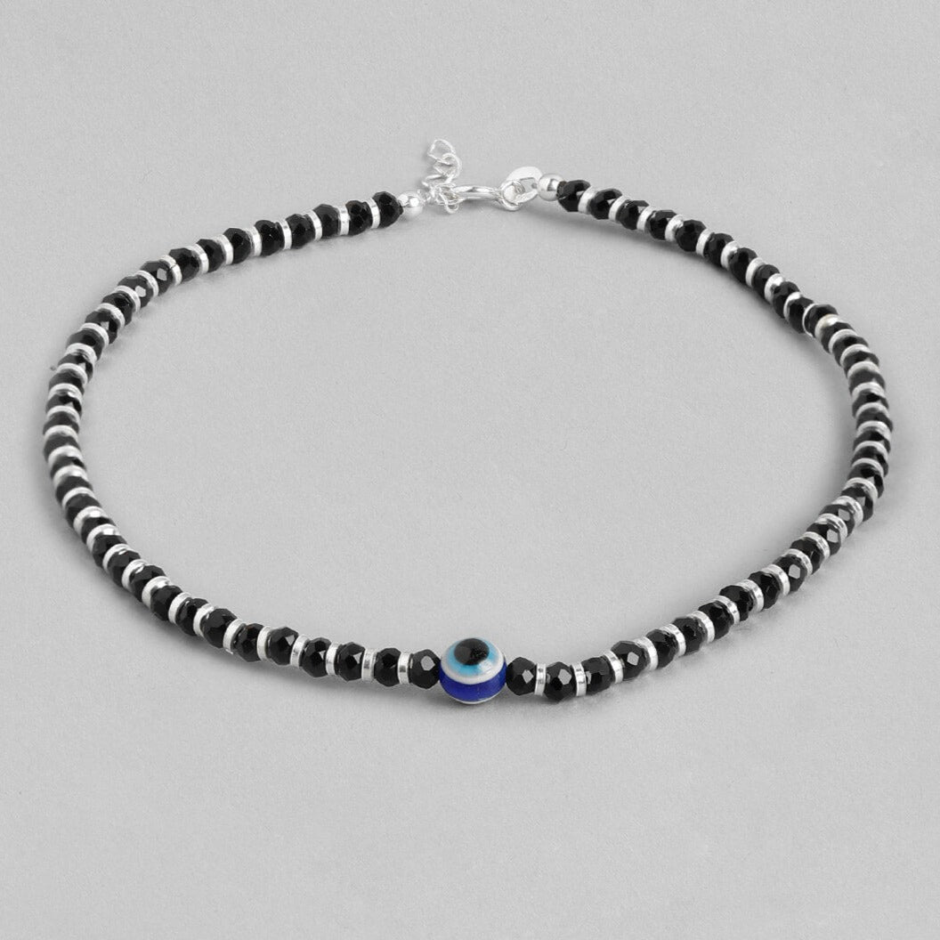 Evil Eye Beads 925 Silver Anklets - Silver Jewelery 925