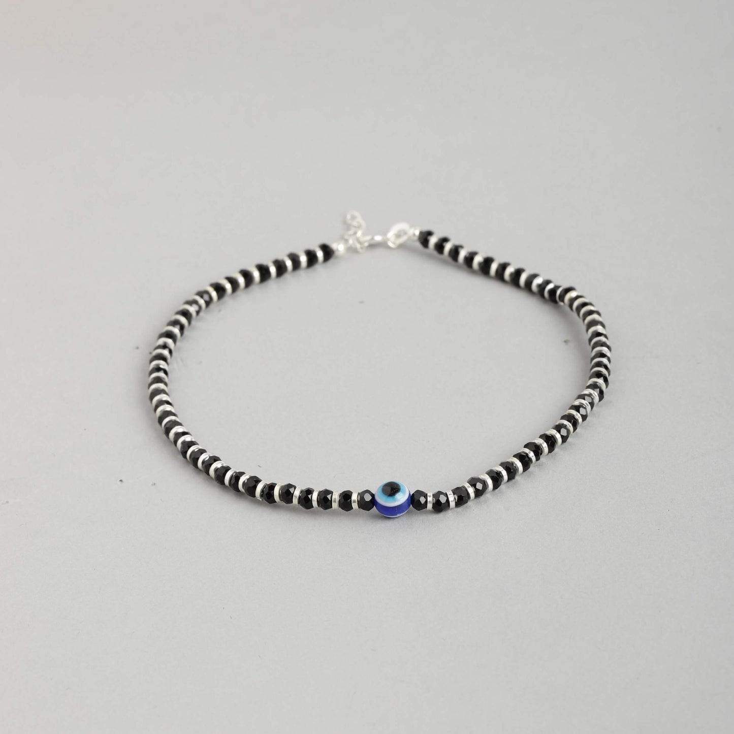 Evil Eye Beads 925 Silver Anklets - Silver Jewelery 925